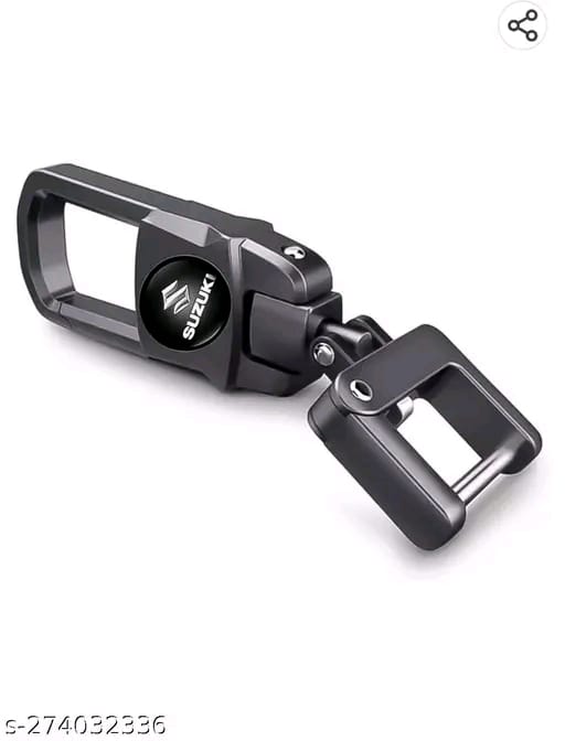 Suzuki Logo Metal Helmet/Bag Hook Keychain