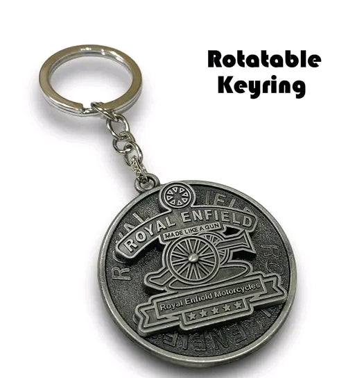 Metallic Rotating Keychain